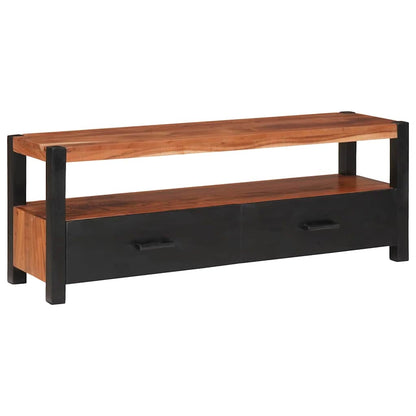 vidaXL Media Cabinet Brown 110 x 30 x 40 cm Solid Acacia Wood