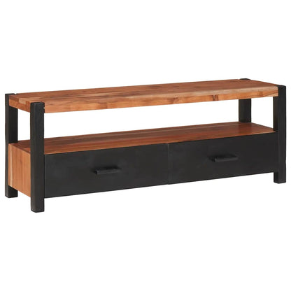 vidaXL Media Cabinet Brown 110 x 30 x 40 cm Solid Acacia Wood