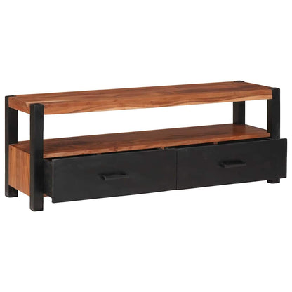 vidaXL Media Cabinet Brown 110 x 30 x 40 cm Solid Acacia Wood