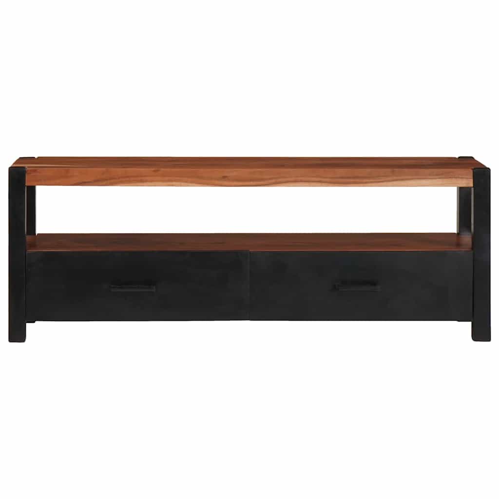 vidaXL Media Cabinet Brown 110 x 30 x 40 cm Solid Acacia Wood