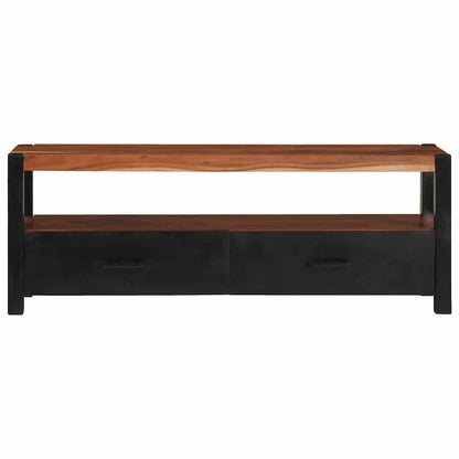 vidaXL Media Cabinet Brown 110 x 30 x 40 cm Solid Acacia Wood