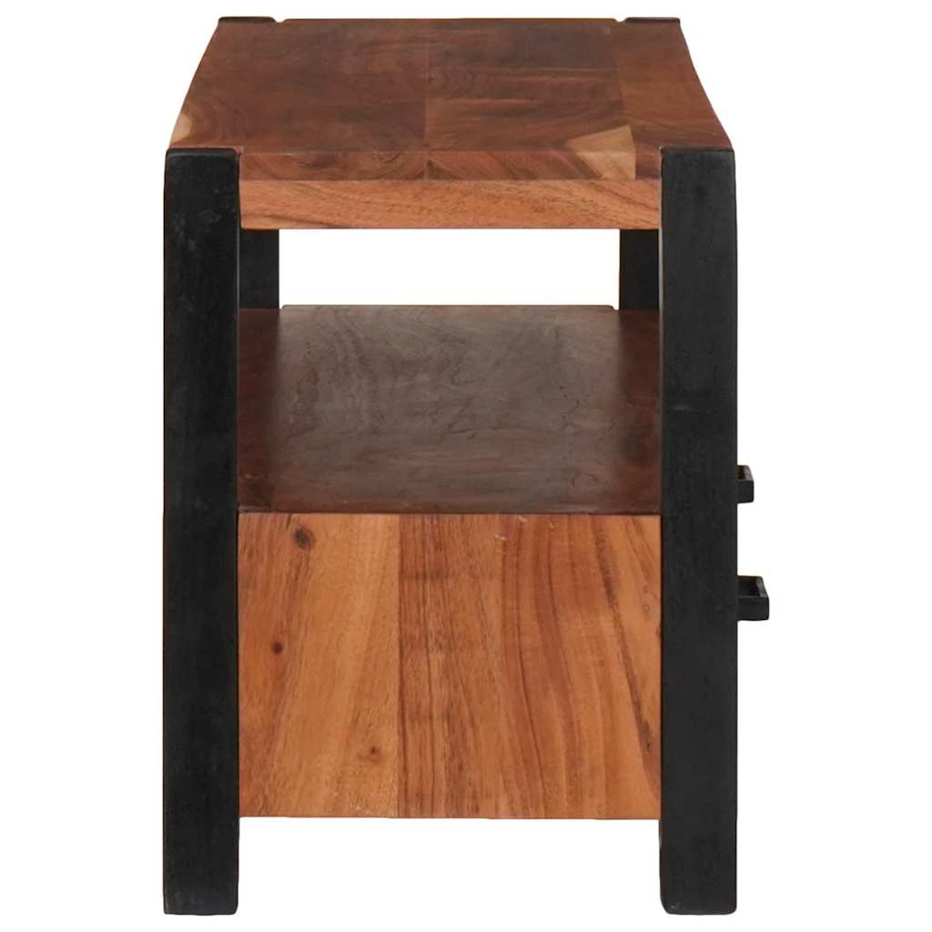 vidaXL Media Cabinet Brown 110 x 30 x 40 cm Solid Acacia Wood
