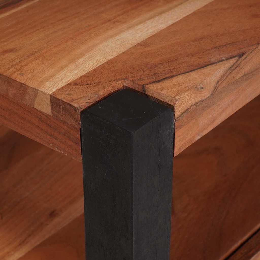 vidaXL TV Cabinet with Drawer Brown 110 x 30 x 40 cm Solid acacia wood