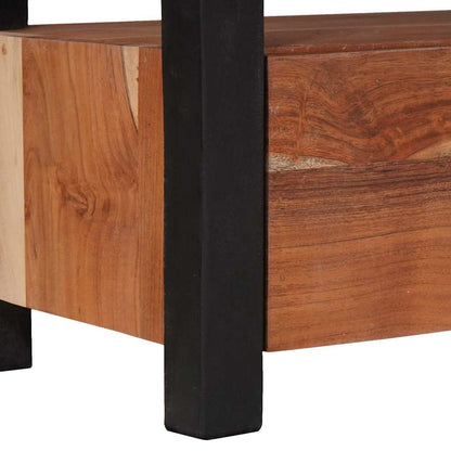 vidaXL TV Cabinet with Drawer Brown 110 x 30 x 40 cm Solid acacia wood