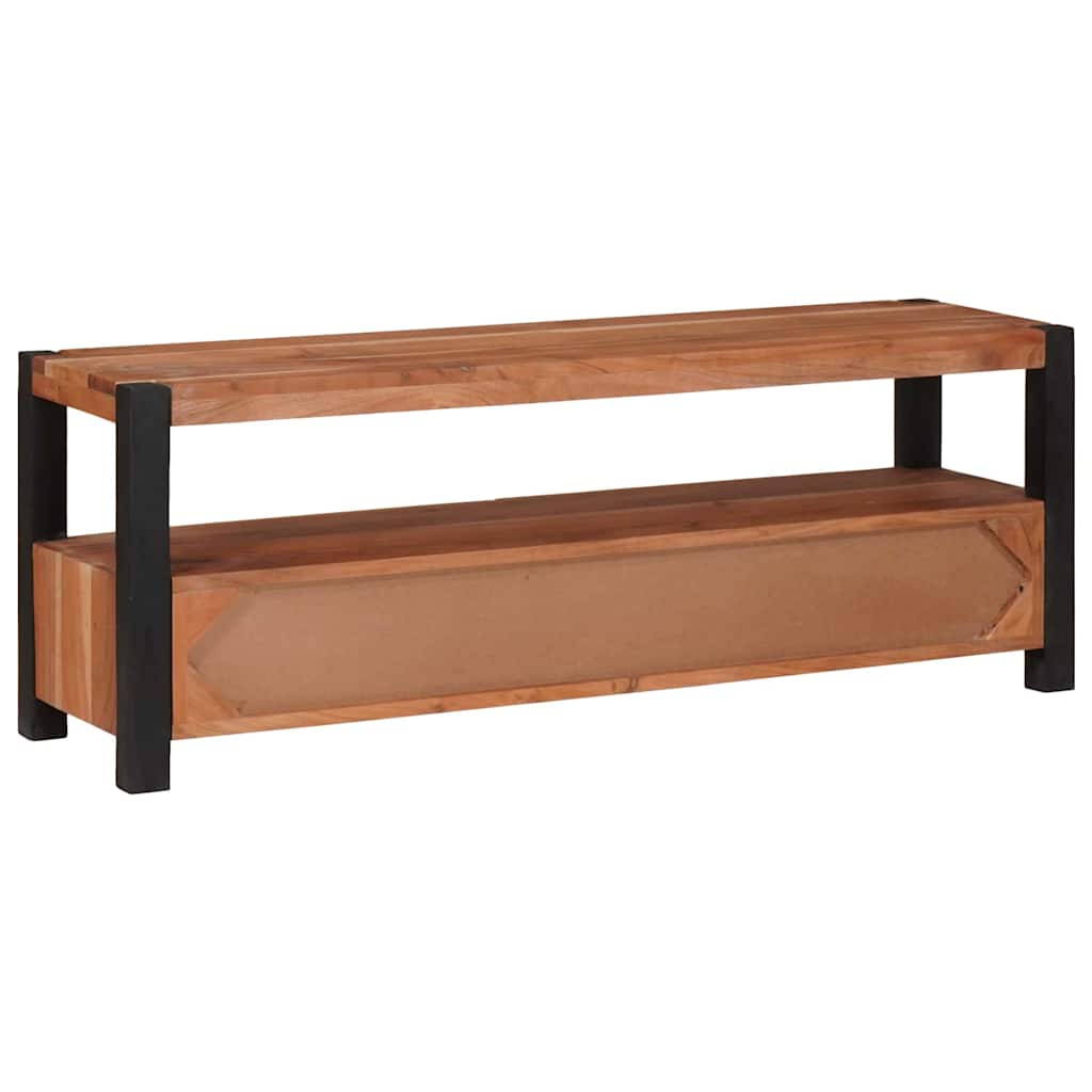 vidaXL TV Cabinet with Drawer Brown 110 x 30 x 40 cm Solid acacia wood