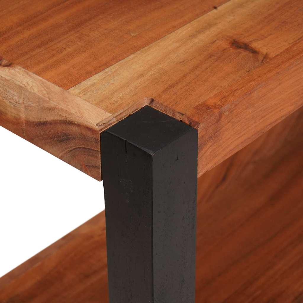 vidaXL Bookshelf Brown 80 x 30 x 75 cm Solid Acacia Wood