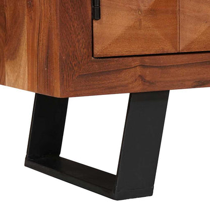 vidaXL TV Cabinet Honey brown 112 x 30 x 48 cm Solid acacia wood