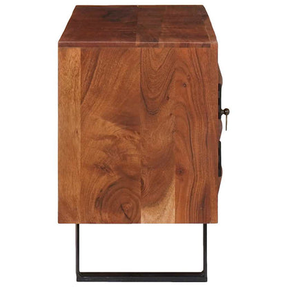 vidaXL TV Cabinet Honey brown 112 x 30 x 48 cm Solid acacia wood