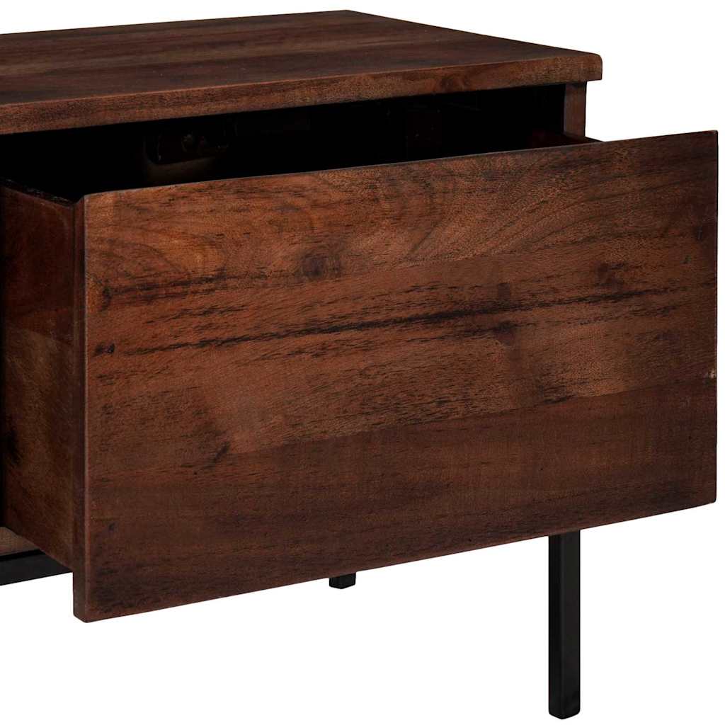 vidaXL TV Cabinet Honey brown 110 x 30 x 36 cm Solid acacia wood