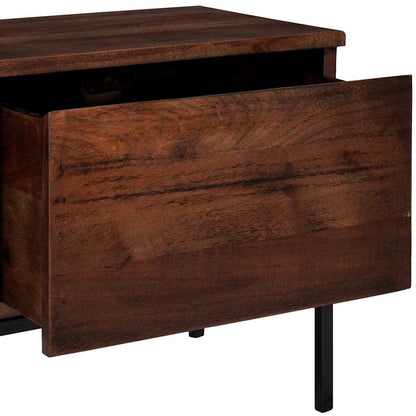 vidaXL TV Cabinet Honey brown 110 x 30 x 36 cm Solid acacia wood