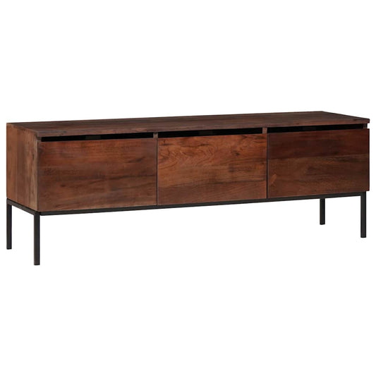vidaXL TV Cabinet Honey brown 110 x 30 x 36 cm Solid acacia wood