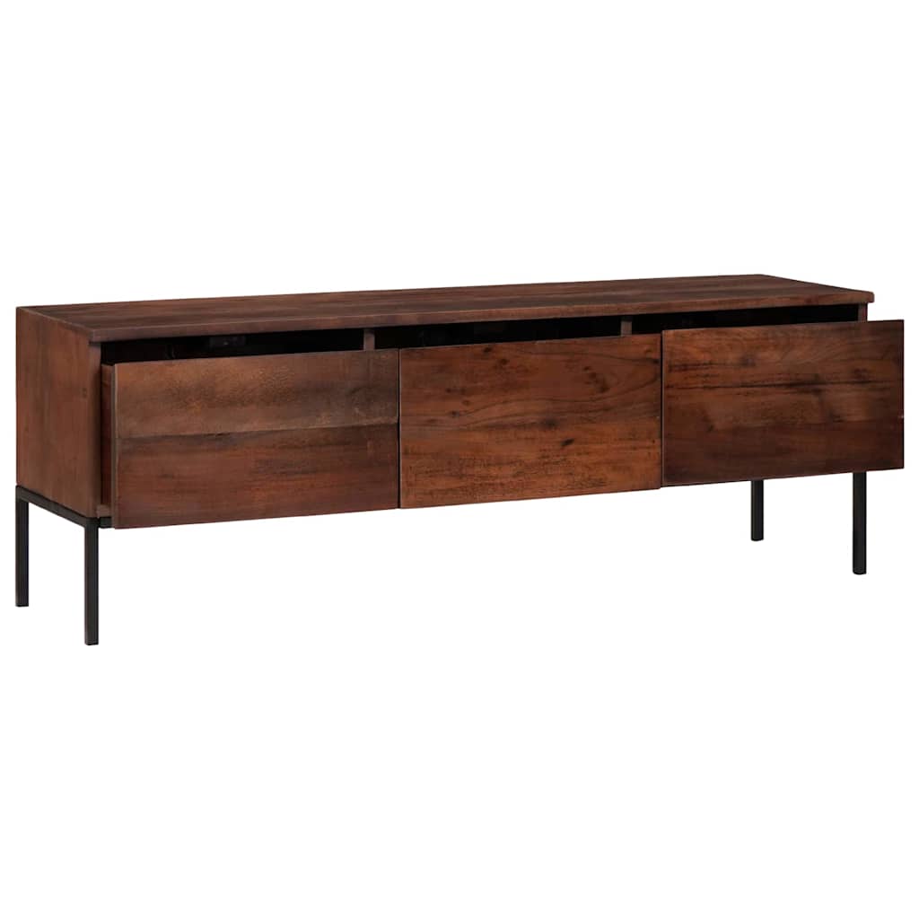 vidaXL TV Cabinet Honey brown 110 x 30 x 36 cm Solid acacia wood