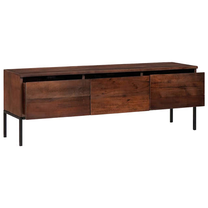 vidaXL TV Cabinet Honey brown 110 x 30 x 36 cm Solid acacia wood