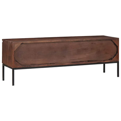 vidaXL TV Cabinet Honey brown 110 x 30 x 36 cm Solid acacia wood