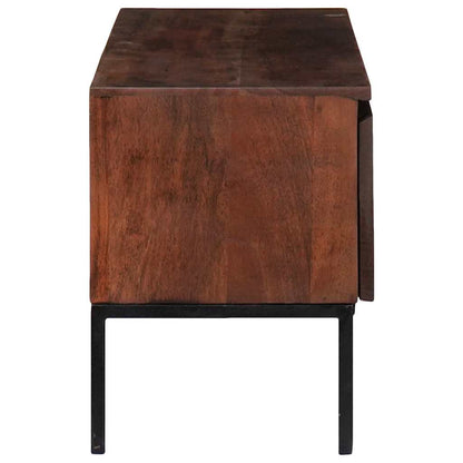 vidaXL TV Cabinet Honey brown 110 x 30 x 36 cm Solid acacia wood