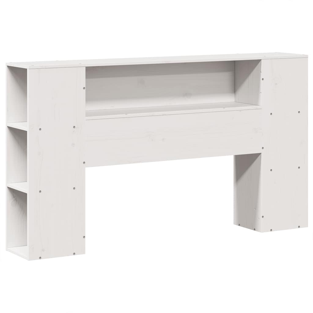 vidaXL Bookcase Bed without Mattress White 140x200 cm Solid Wood Pine