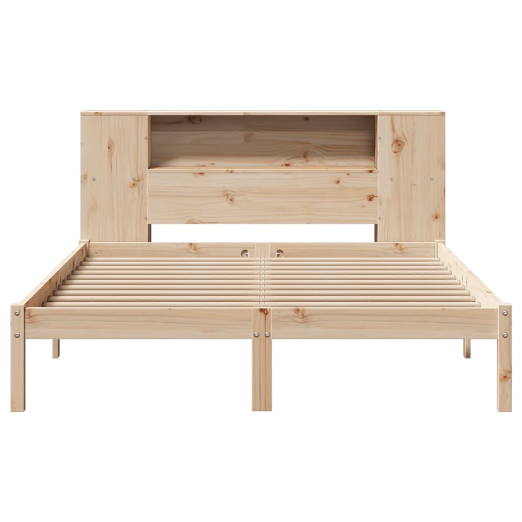 vidaXL Bookcase Bed without Mattress 160x200 cm Solid Wood Pine