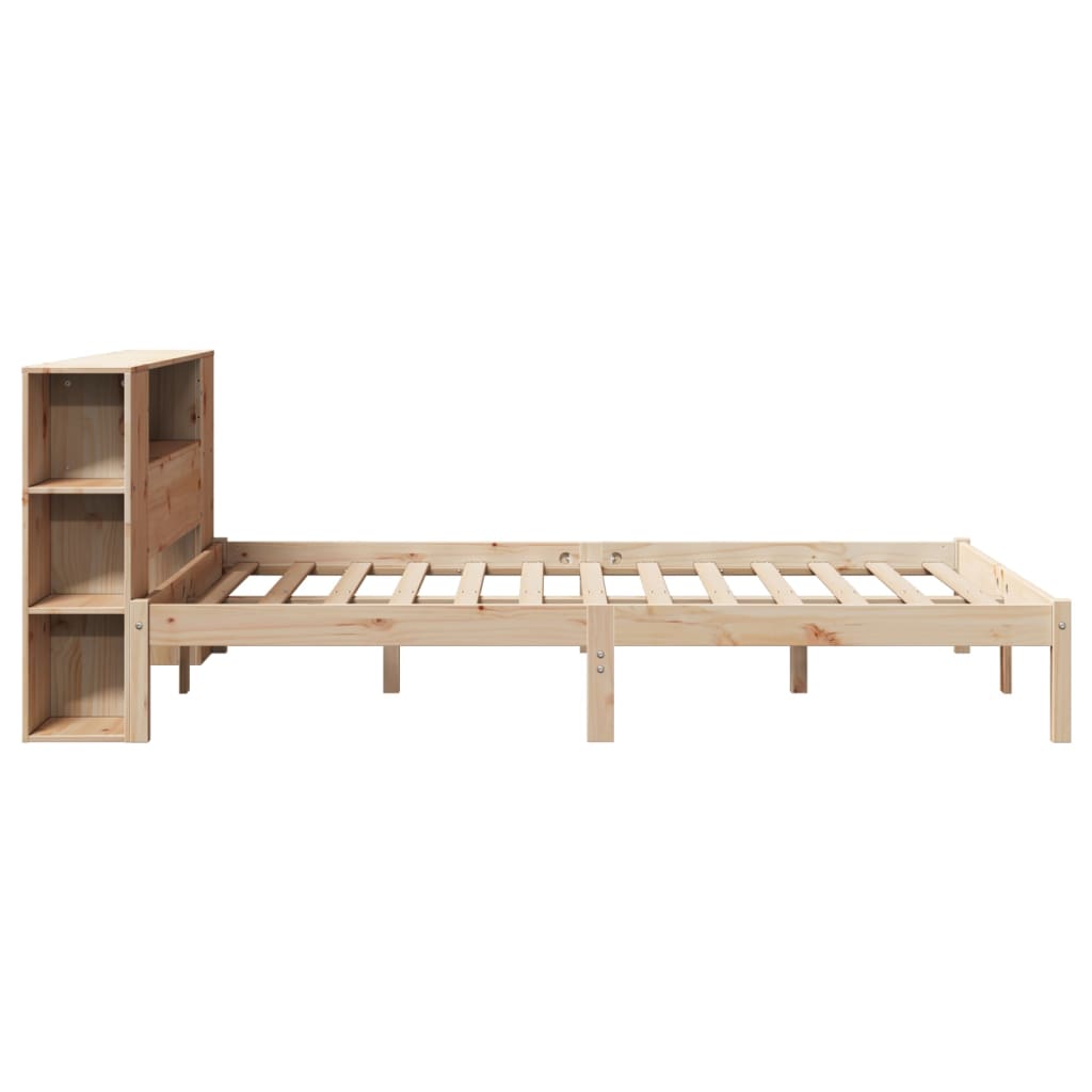 vidaXL Bookcase Bed without Mattress 160x200 cm Solid Wood Pine