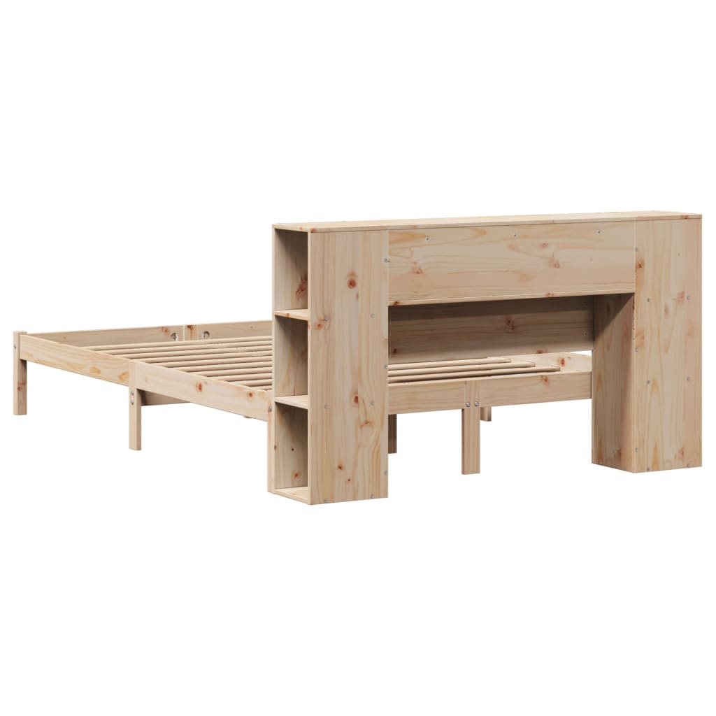 vidaXL Bookcase Bed without Mattress 160x200 cm Solid Wood Pine