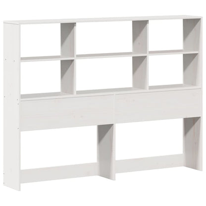vidaXL Bookcase Bed without Mattress White 140x200 cm Solid Wood Pine