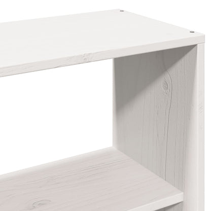 vidaXL Bookcase Bed without Mattress White 140x200 cm Solid Wood Pine