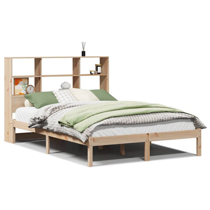 vidaXL Bookcase Bed without Mattress 150x200 cm King Size Solid Wood Pine