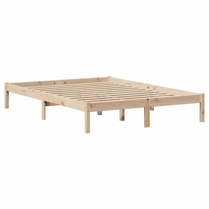 vidaXL Bookcase Bed without Mattress 150x200 cm King Size Solid Wood Pine