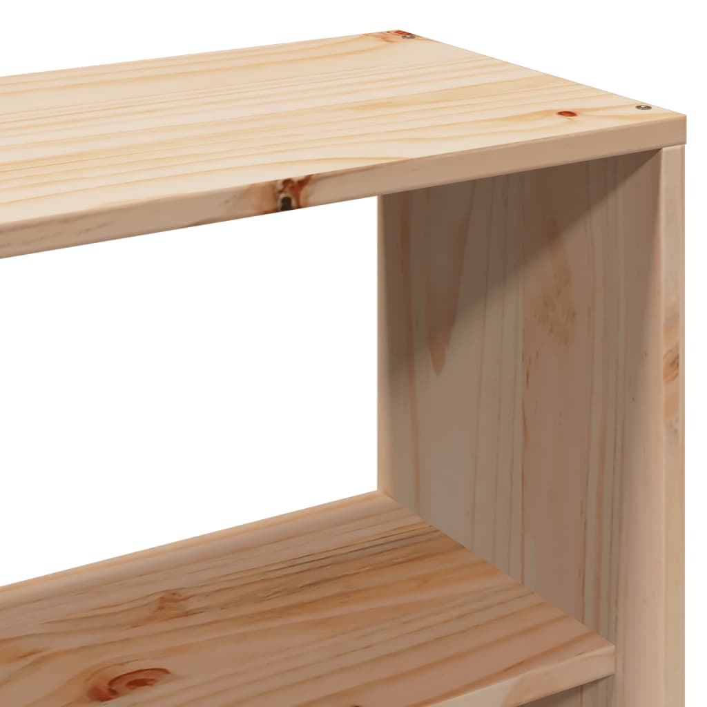 vidaXL Bookcase Bed without Mattress 150x200 cm King Size Solid Wood Pine