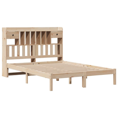 vidaXL Bookcase Bed without Mattress 140x200 cm Solid Wood Pine