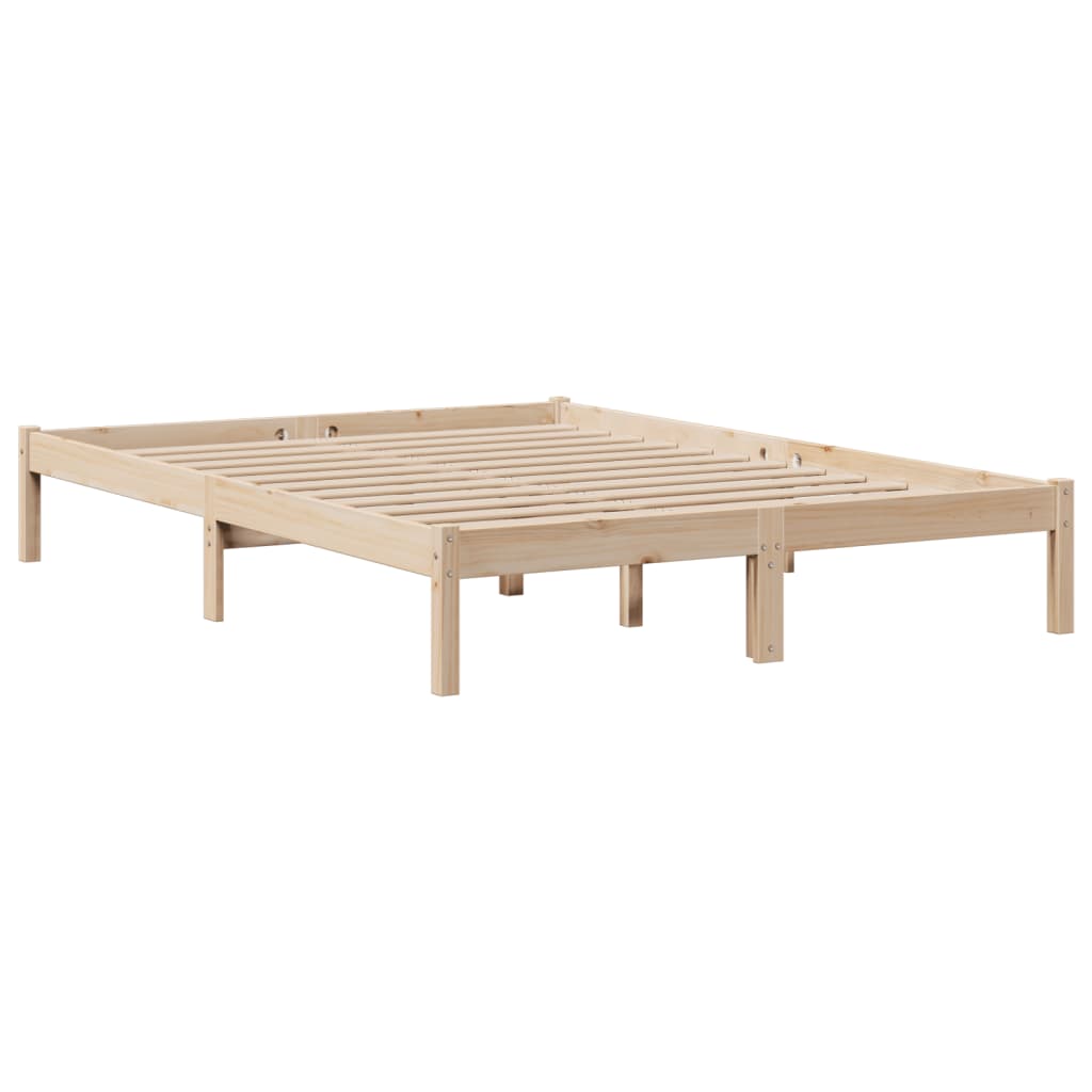 vidaXL Bookcase Bed without Mattress 140x200 cm Solid Wood Pine