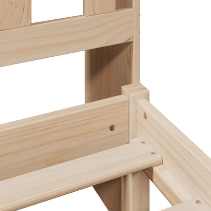 vidaXL Bookcase Bed without Mattress 140x200 cm Solid Wood Pine
