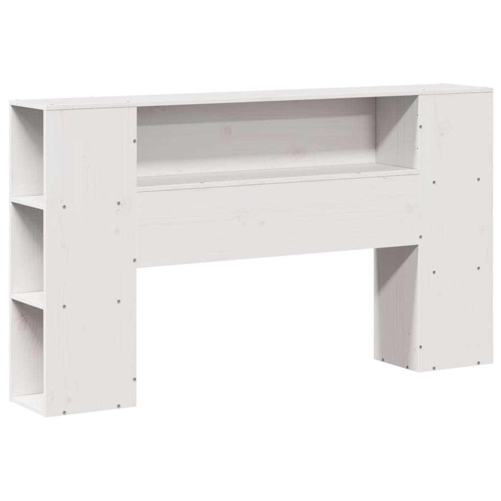 vidaXL Bookcase Bed without Mattress White 160x200 cm Solid Wood Pine