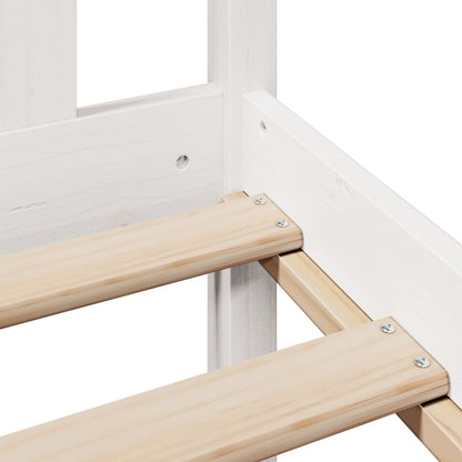 vidaXL Bookcase Bed without Mattress White 160x200 cm Solid Wood Pine
