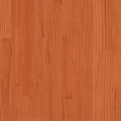 vidaXL Bookcase Bed without Mattress Wax Brown 160x200 cm Solid Wood Pine