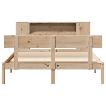 vidaXL Bookcase Bed without Mattress 160x200 cm Solid Wood Pine