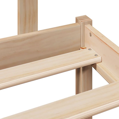 vidaXL Bookcase Bed without Mattress 160x200 cm Solid Wood Pine