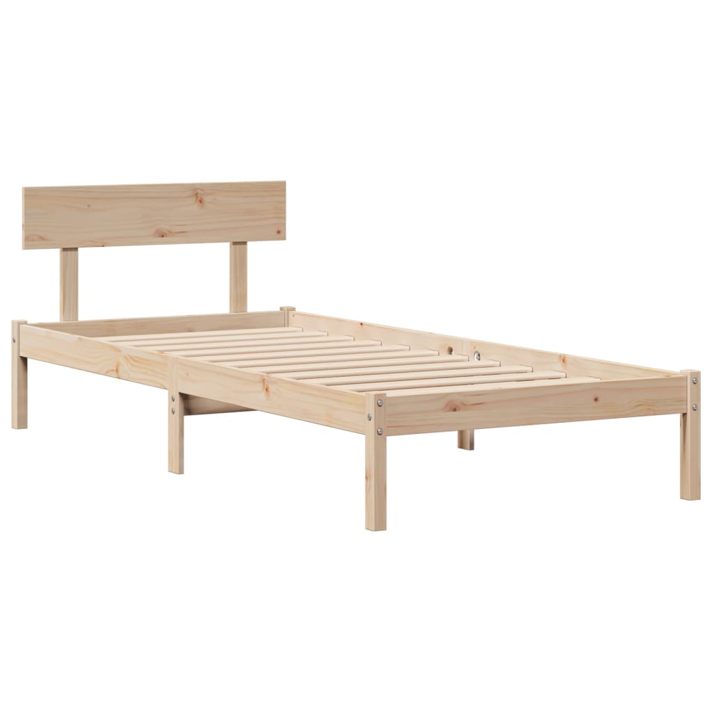 vidaXL Bookcase Bed without Mattress 90x200 cm Solid Wood Pine