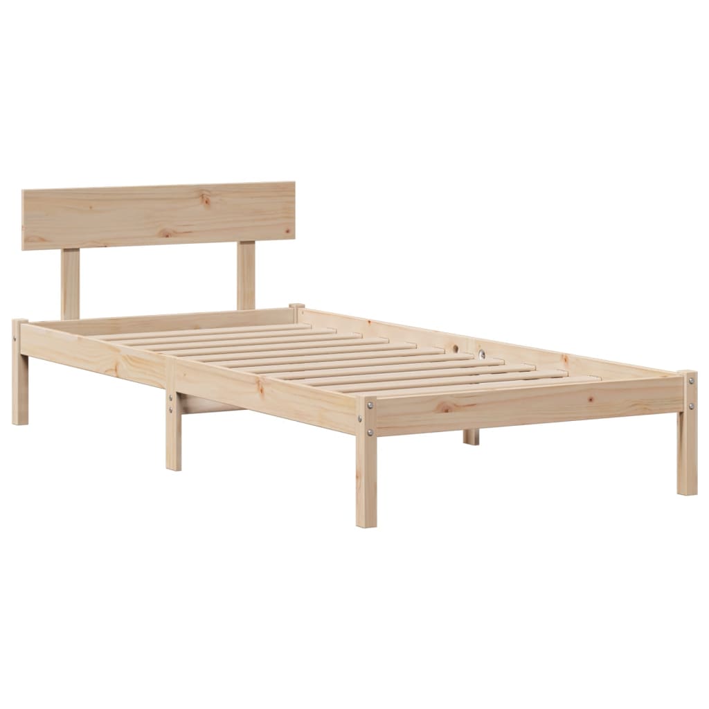 vidaXL Bookcase Bed without Mattress 90x200 cm Solid Wood Pine