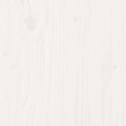 vidaXL Bookcase Bed without Mattress White 150x200 cm King Size Solid Wood Pine