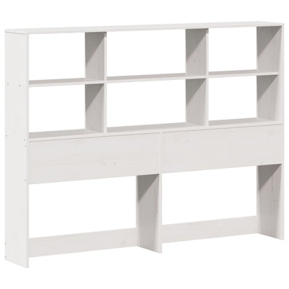 vidaXL Bookcase Bed without Mattress White 160x200 cm Solid Wood Pine