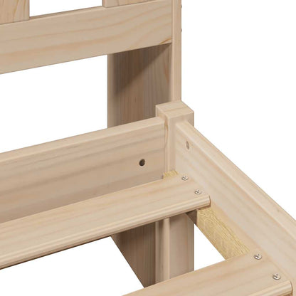 vidaXL Bookcase Bed without Mattress 90x200 cm Solid Wood Pine