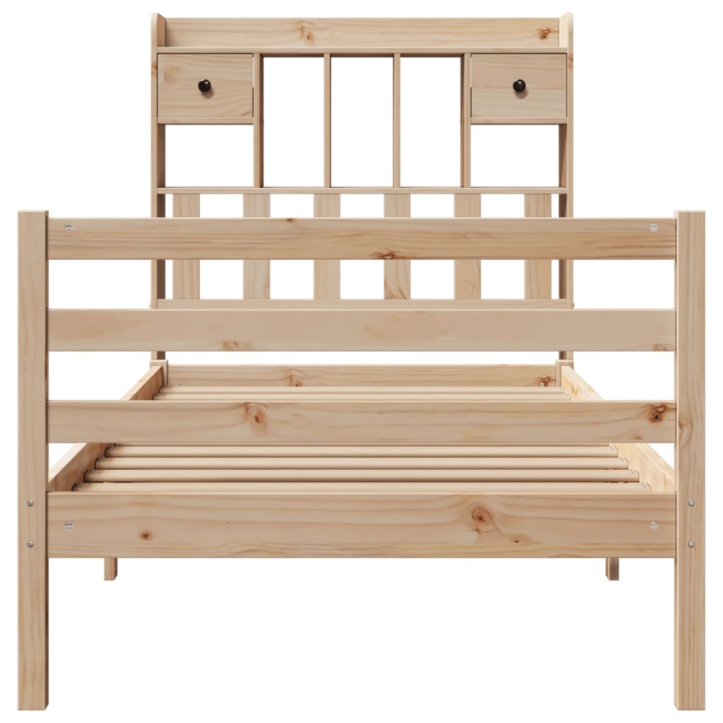 vidaXL Bookcase Bed without Mattress 100x200 cm Solid Wood Pine