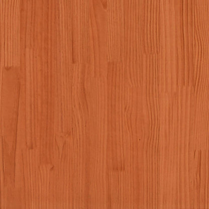 vidaXL Bookcase Bed without Mattress Wax Brown 160x200cm Solid Wood Pine