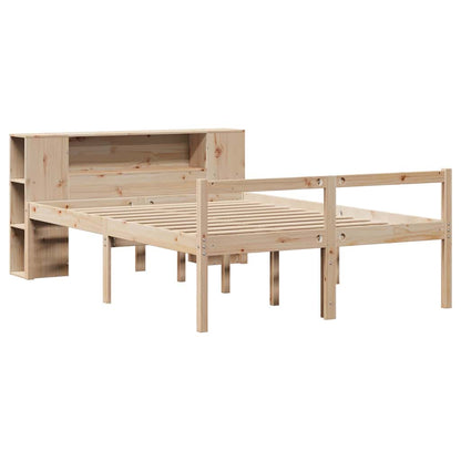 vidaXL Bookcase Bed without Mattress 160x200 cm Solid Wood Pine