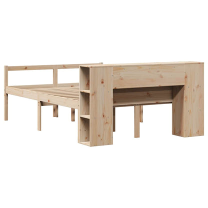 vidaXL Bookcase Bed without Mattress 160x200 cm Solid Wood Pine