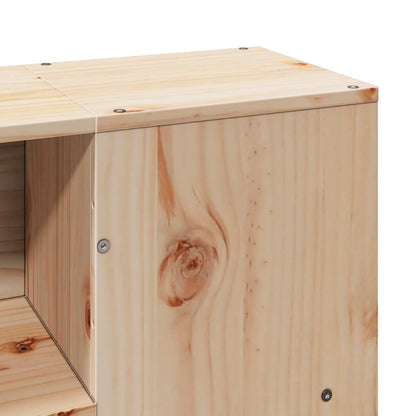 vidaXL Bookcase Bed without Mattress 160x200 cm Solid Wood Pine