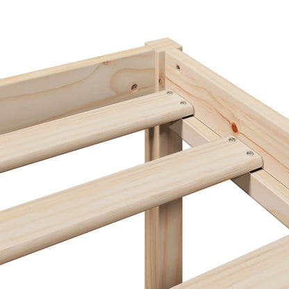 vidaXL Bookcase Bed without Mattress 75x190 cm Small Single Solid Wood Pine