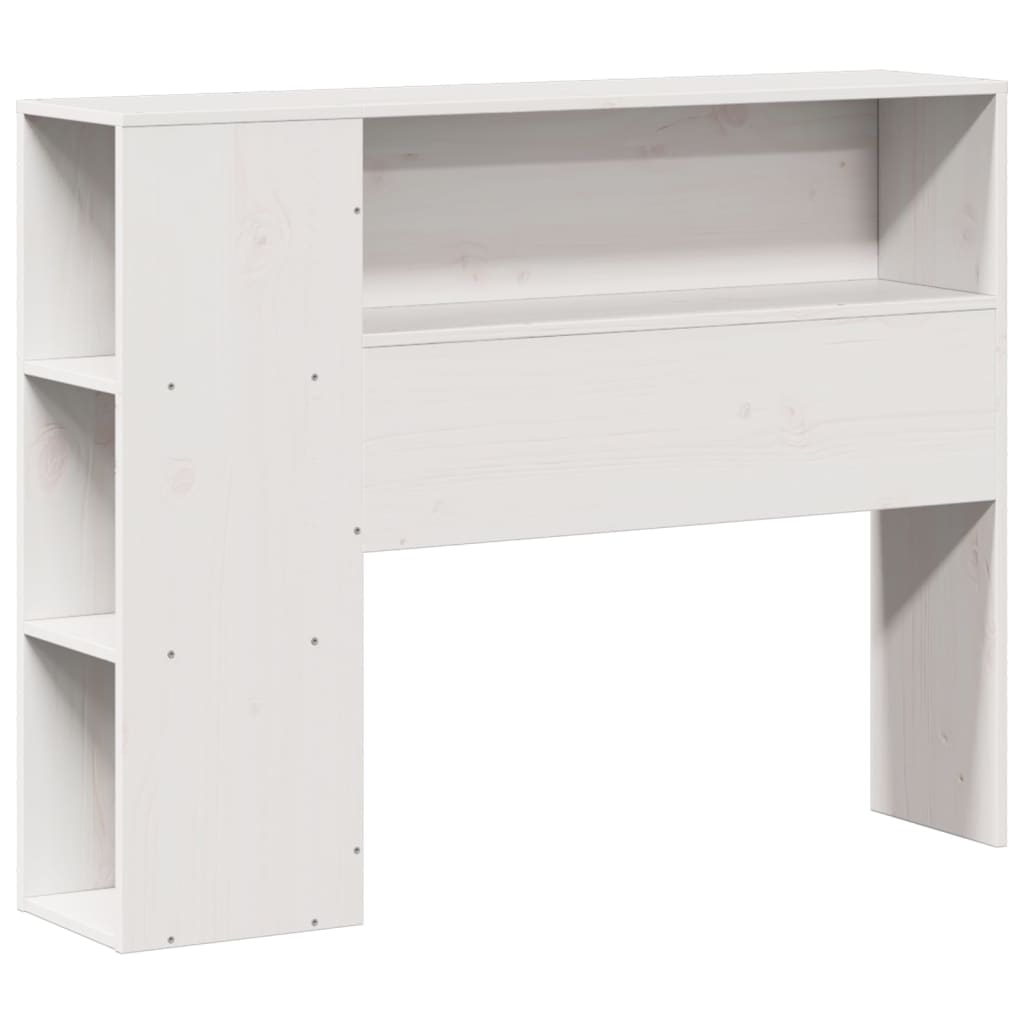vidaXL Bookcase Bed without Mattress White 75x190 cm Small Single Solid Wood Pine