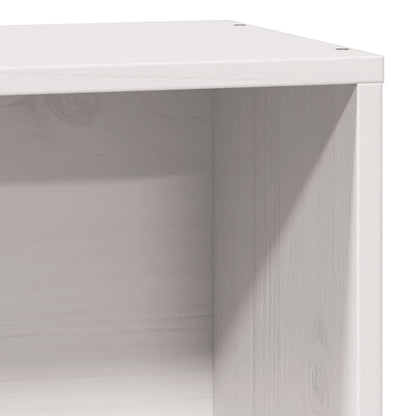 vidaXL Bookcase Bed without Mattress White 75x190 cm Small Single Solid Wood Pine