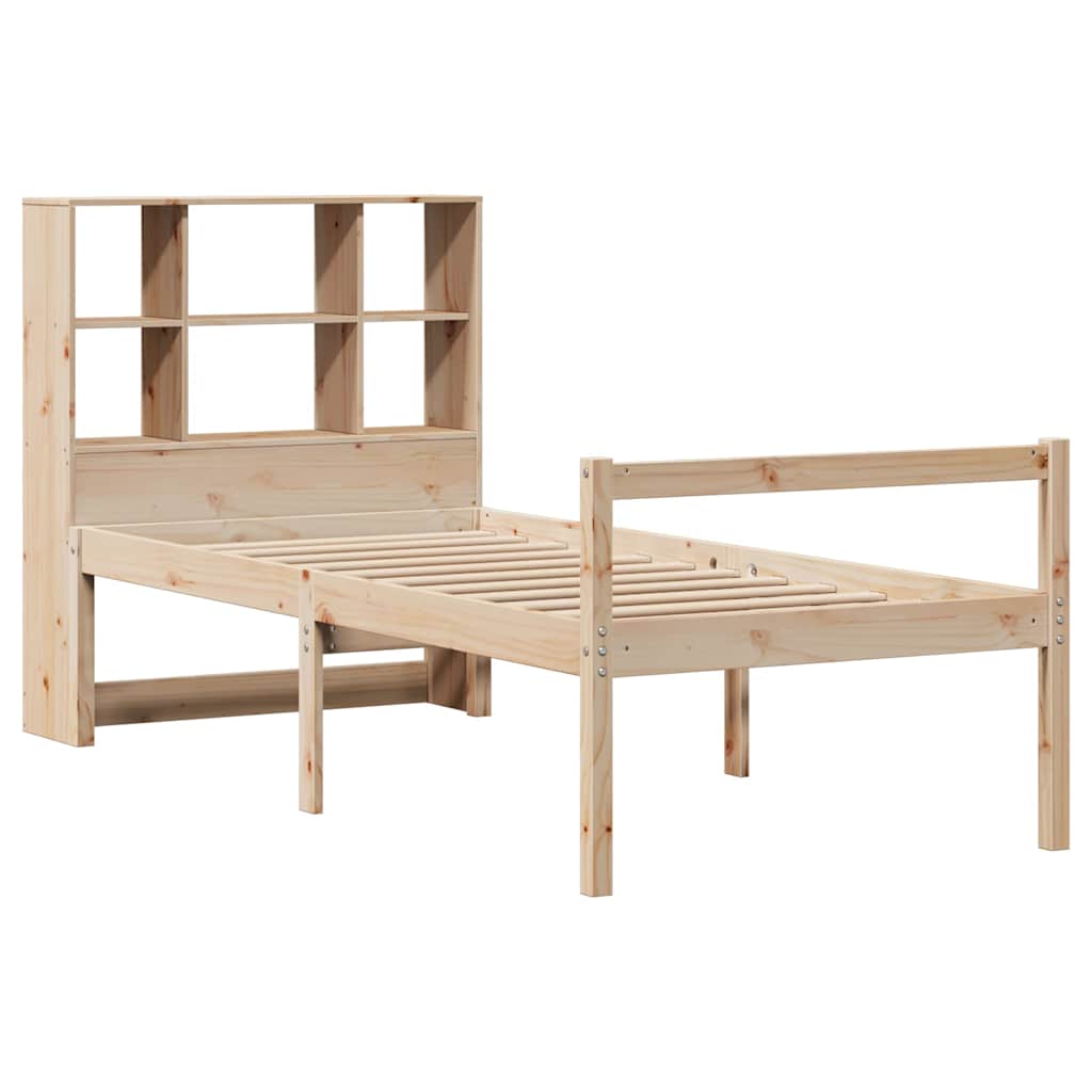 vidaXL Bookcase Bed without Mattress 90x200 cm Solid Wood Pine